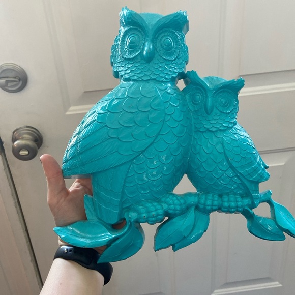 Homco Art Vintage 97s Plastic Owl Wall Hanging Poshmark